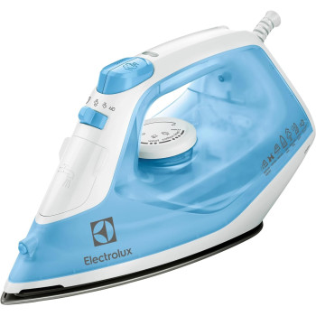 Electrolux Steam Iron 2300W, Non Stick Ceramic Plate, Mechanical Knob, 2M Cord Length, 1 Axis Rotation Card, Water Tank, Steam Technology, Steam Shot 100 Gm, Pilot Lamp