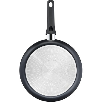 Tefal C27802 Generous Cook Frying Pan 20 CM Non-Stick Coating Thermal Signal Thermal Fusion Base For All Hobs Induction Deep Shape, Black