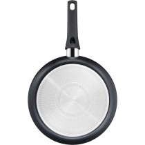 Tefal C27802 Generous Cook Frying Pan 20 CM Non-Stick Coating Thermal Signal Thermal Fusion Base For All Hobs Induction Deep Shape, Black
