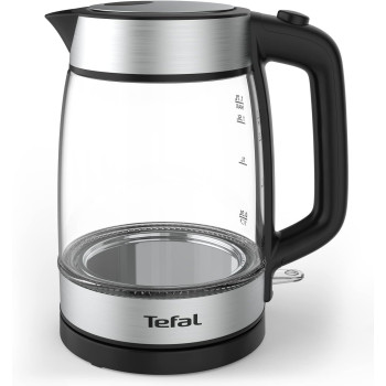 Tefal Kettle 1.7 L Glass Electric Kettle 18050-2200 W Concealed Heating Element Cordless 360 Design Removable Anti-Scale Filter Precision Spout Assisted Lid Opening