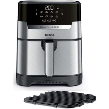 Generic Easyfry Precision Air Fryer And Grill, 4.2L Capacity, Timer, Temperature, Stainless Steel, 6 Portions