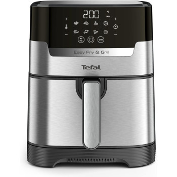 Generic Easyfry Precision Air Fryer And Grill, 4.2L Capacity, Timer, Temperature, Stainless Steel, 6 Portions