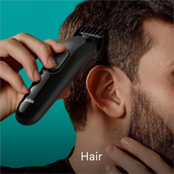 Braun MGk 3410 6 In 1 Style Kit 3 Beard, Hair Grooming With 50Min Runtime, With 5 Extra Curated Tools For Beard Clipping, Precision Shaving, And Hair Clipping