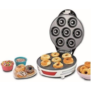 Ariete Electric Donut Maker With Non Stick Plate, Safety Lock, 700W, 7 Donuts At A Time, Party, Breakfast, Snacks