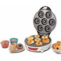 Ariete Electric Donut Maker With Non Stick Plate, Safety Lock, 700W, 7 Donuts At A Time, Party, Breakfast, Snacks