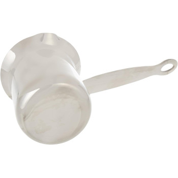 Korkmaz Stainless Steel Turkish Milk/Coffee Pot, Silver, 2 Cup, 0.25 LTR