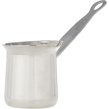 Korkmaz Stainless Steel Turkish Milk/Coffee Pot, Silver, 2 Cup, 0.25 LTR
