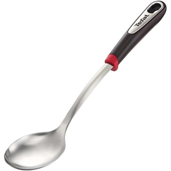 Tefal Ingenio Stainless Steel Spoon, Silver/Black, Stainless Steel/Plastic