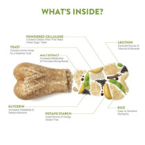 Whimzees Ricebone Natural Daily Dental Dog Treat, Large, 9Pcs (Pack Of 6)