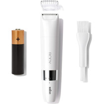 Braun Bs 1000, Body Mini Trimmer Wet And Dry With Trimming Comb, White