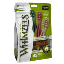 Whimzees Dog Toothbrush Dental Treats, XS, 48Pcs (Pack Of 6)