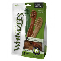 Whimzees Natural Grain Free Dental Dog Treats Toothbrush, Large, 6 Pieces (Pack Of 6)