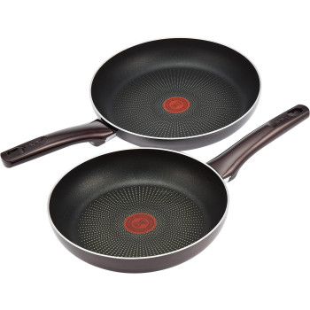 Tefal Cookware Set G6 Resist Intense 12 Pcs Cooking Set Non-Stick, Burgundy, Aluminium