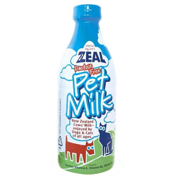 Zeal Lactose Free Pet Milk For Cats And Dogs, 1 Liters (Pack Of 8)