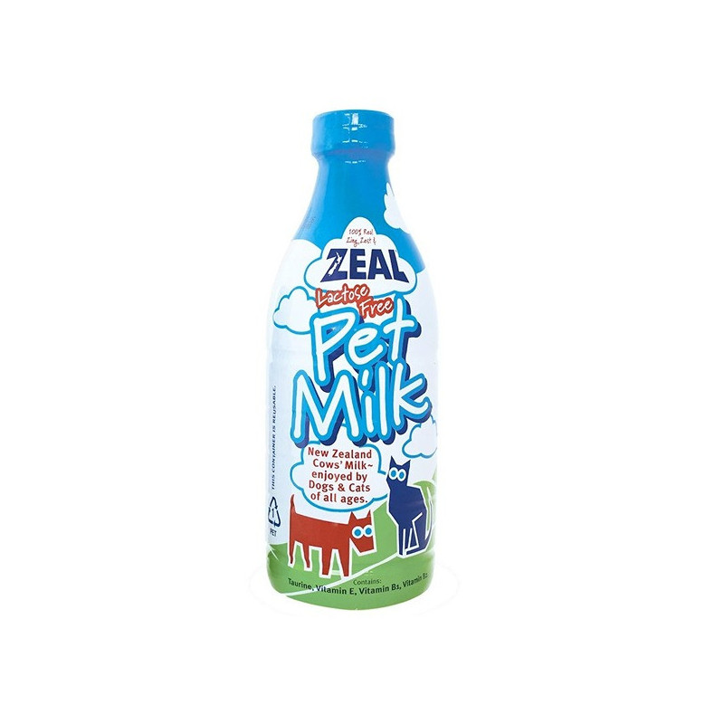 Zeal Lactose Free Pet Milk For Cats And Dogs, 1 Liters (Pack Of 8)