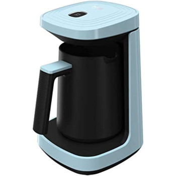 Beko Turkish Coffee Machine, 500W, 3 Cup, One Touch Control, Lack Of Bean Indicator, Anti-Spill Made In Turkey, Blue