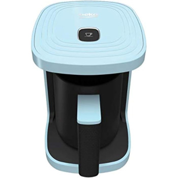 Beko Turkish Coffee Machine, 500W, 3 Cup, One Touch Control, Lack Of Bean Indicator, Anti-Spill Made In Turkey, Blue
