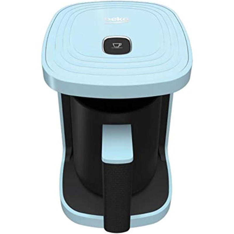 Beko Turkish Coffee Machine, 500W, 3 Cup, One Touch Control, Lack Of Bean Indicator, Anti-Spill Made In Turkey, Blue