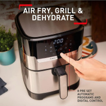 Tefal Air Fryer Easy Fry and Grill Digital 2-In-1 4.2 L Capacity 1550 W Healthy Cooking Air Fry and Grill 8 Automatic Programs Adjustable Temperature Timer