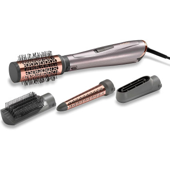 Babyliss 1000 Air Styler Adjustable 2 Heats and Cool Setting Ionic Technology For Frizz Free Hair Free Conical Curling, Volumizing And Precise Drying Attachment With Heat Pouch, Grey