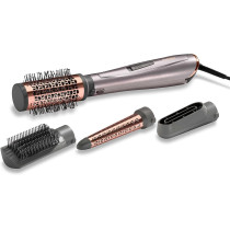 Babyliss 1000 Air Styler Adjustable 2 Heats and Cool Setting Ionic Technology For Frizz Free Hair Free Conical Curling, Volumizing And Precise Drying Attachment With Heat Pouch, Grey