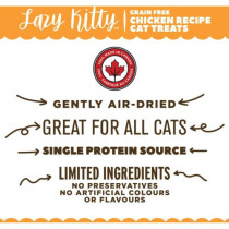 Lazy Kitty Air Dried Grain Free Chicken Recipe Cat Treats 85 G (Pack of 14)