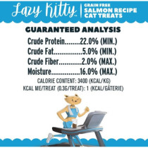 Lazy Kitty Air Dried Grain Free Salmon Recipe Cat Treats 85 G (Pack of 14)
