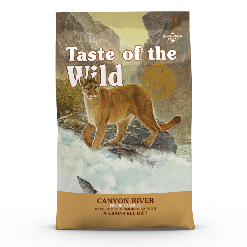 Taste Of The Wild Canyon River Feline Recipe With Trout And Smoked Salmon High Protein Dry Cat Food, 2 KG
