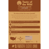 Taste Of The Wild Canyon River Feline Recipe With Trout And Smoked Salmon High Protein Dry Cat Food, 6.60 KG