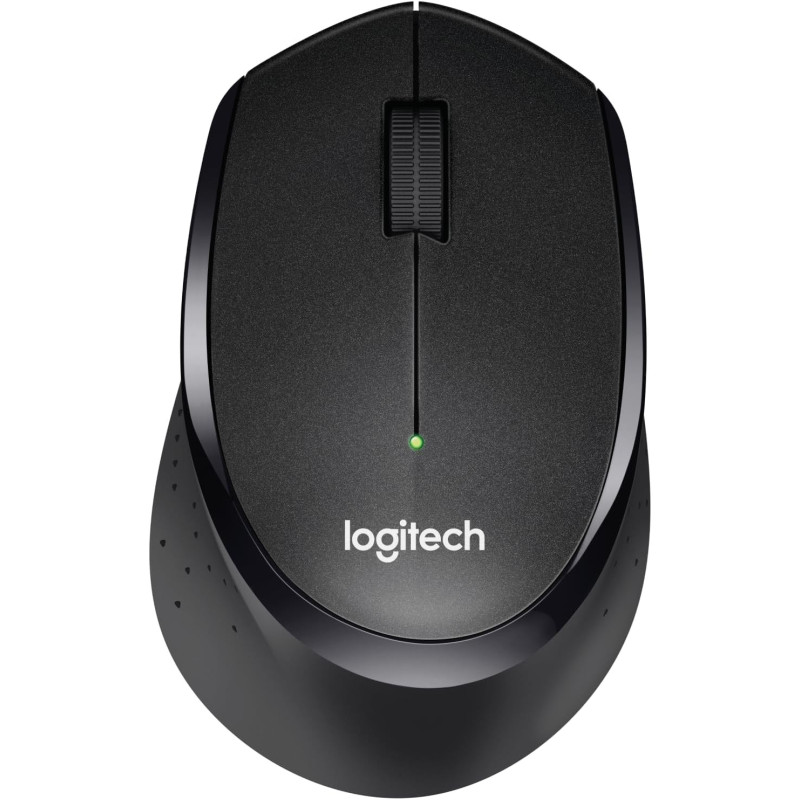 Logitech M330 Silent Plus Wireless Mouse, 2.4Ghz With USB Nano Receiver, 1000 DPi Optical Tracking, 2-Year Battery Life, Compatible With Pc, Mac, Laptop, Chromebook, Black
