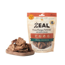 Zeal Free Range Naturals Air Dried Veal Crunch, 125g (Pack of 8)