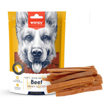 Wanpy Soft Oven Roasted Beef Jerky Slices, 100g (Pack of 16)