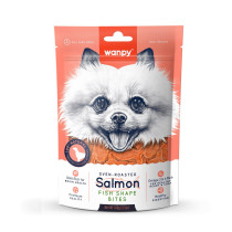 Wanpy Oven Roasted Salmon Fish Shape Bites, 100g (Pack of 16)