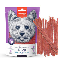 Wanpy Soft Oven Roasted Duck Jerky Strips, 100g (Pack of 16)