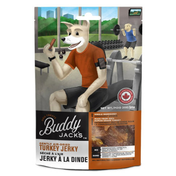 Buddy Jacks Air Dried Turkey Jerky Dog Treats, 56gm (Pack of 10)