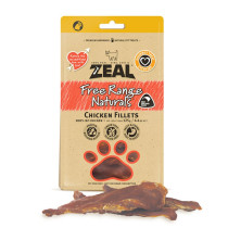 Zeal Free Range Naturals Dried Chicken Breast Fillet, 125g (Pack of 8)