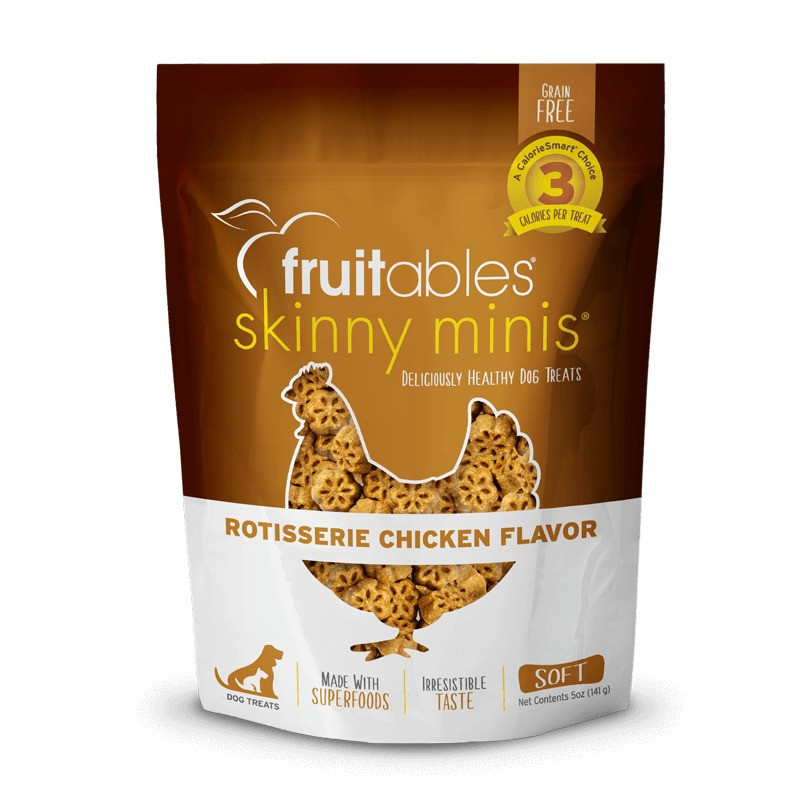 Fruitables Skinny Minis Dog Treats Rotisserie Chicken, 141g (Pack of 10)