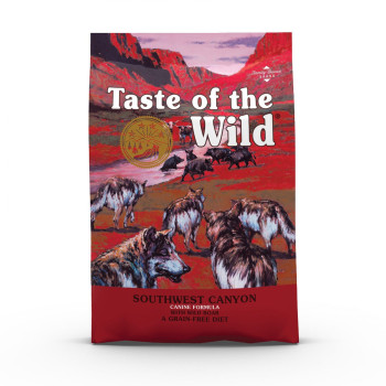 Taste Of The Wild Grain Free High Protein Real Meat Recipe Southwest Canyon Premium Dry Dog Food, 2kg