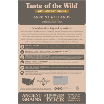 Taste Of The Wild Ancient Wetlands Canine Recipe With Roasted Fowl And Ancient Grains, 12.7kg