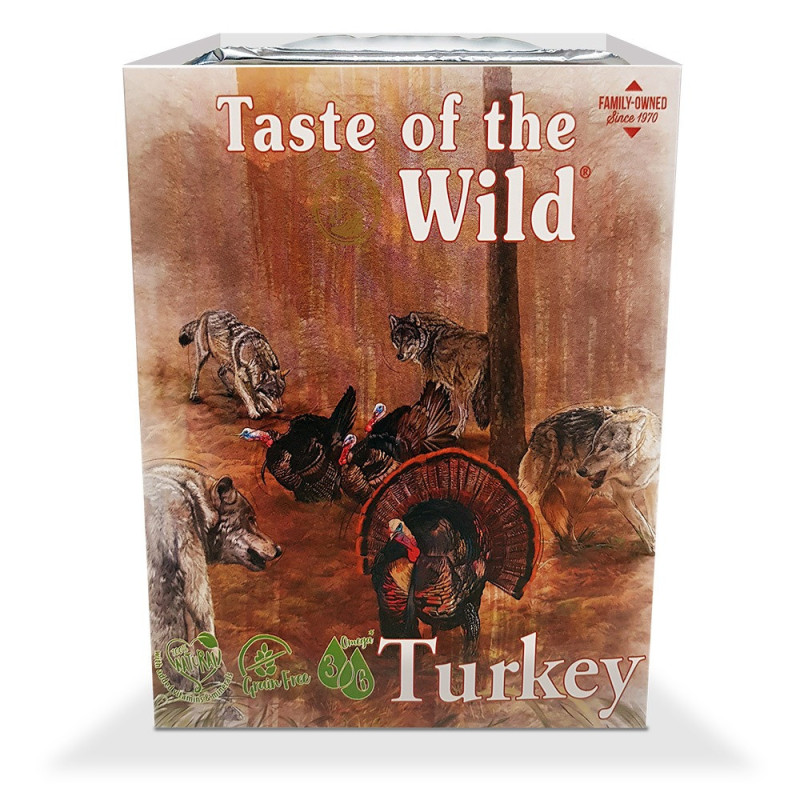 Taste Of The Wild Wet Food Turkey Fruit And Veg Tray, 390gm (Pack of 18)