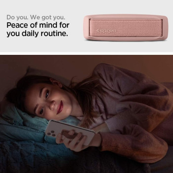 Spigen Flex Strap Cell Phone Grip/Universal Grip/Smartphone Holder Soft Elastic Strap Holder Designed For All Smartphones And Tablets, Rose Gold