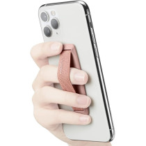 Spigen Flex Strap Cell Phone Grip/Universal Grip/Smartphone Holder Soft Elastic Strap Holder Designed For All Smartphones And Tablets, Rose Gold