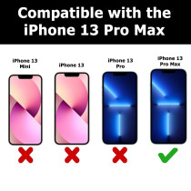 BodyGuardz Pure 2 EyeGuard Screen Protector For The iPhone 13 Pro Max, Premium Tempered Glass With Blue Light Filtering And Pure Guard Protection