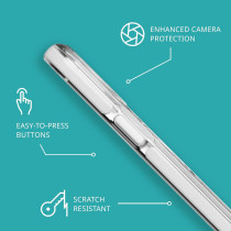 Tech21 Evo Crystal Kick Case For iPhone 15 Pro, Compatible With MagSafe, Impact Protection Case, White