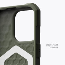 Urban Armor Gear UAG Case (Updated Ver) Compatible With iPhone 15 Pro Case 6.1 Inch, Essential Armor Olive Drab Built-in Magnet Compatible With MagSafe Charging Rugged Military Grade Protective Cover