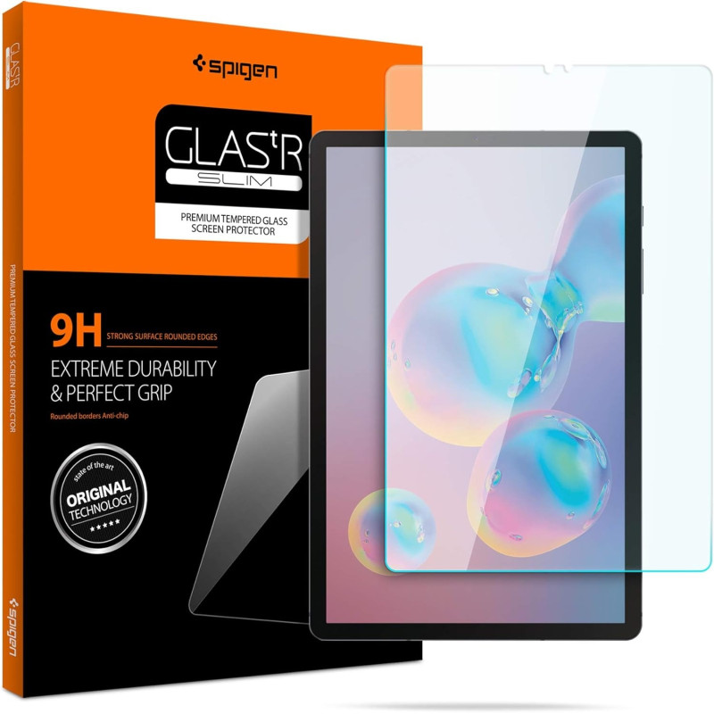 Spigen Tempered Glass Screen Protector (GlasTR Slim) Designed for Galaxy Tab S6 10.5 Inch, Galaxy Tab S5e 10.5 Inch (2019)