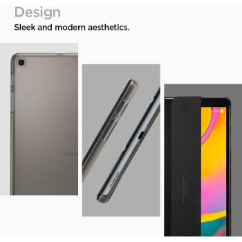 Spigen Smart Fold Designed for Galaxy Tab A 10.1 Case (2019)T510/T515, Black