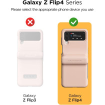 VRS Design Terra Guard Modern GO Phone Case For Galaxy Z Flip 4 5G (2022), Premium Modern Neat Style Spring-Loaded Hinge Cover Wallet Case, Purple