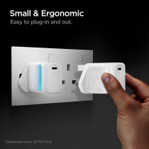 Spigen Charger Plug PD 3.0 Quick Charge for iPhone 14 13 12 Plus Pro Max Mini SE 2020 11 x XS xR 8 Plus Samsung Galaxy S23 Ultra Plus S22 S21 S20 iPad Mini Steam Deck, 20 W USB C Power Adapter