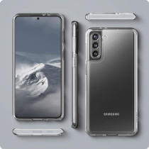 Spigen Crystal Hybrid Designed For Galaxy S21 Plus Case (2021), Crystal Clear